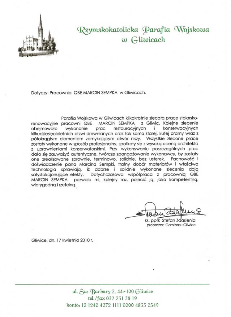 Parafia Wojskowa Gliwice