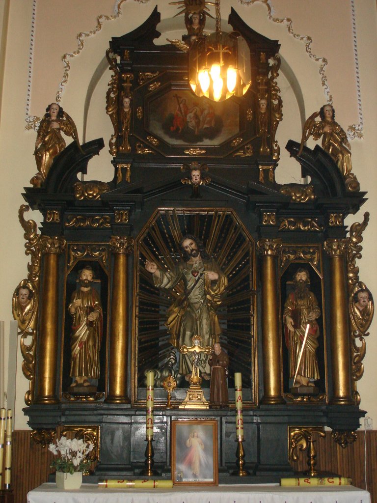 Kopie figur z XVI w., Kościół PWNMP Wielowieś
